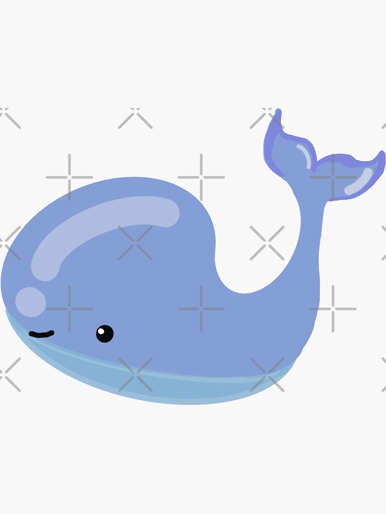 Whale Cartoon Sticker For Sale By Pupe00 Redbubble