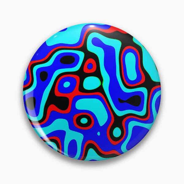 Item preview, Funky Groovy Blue designed and sold by caffin8ed.