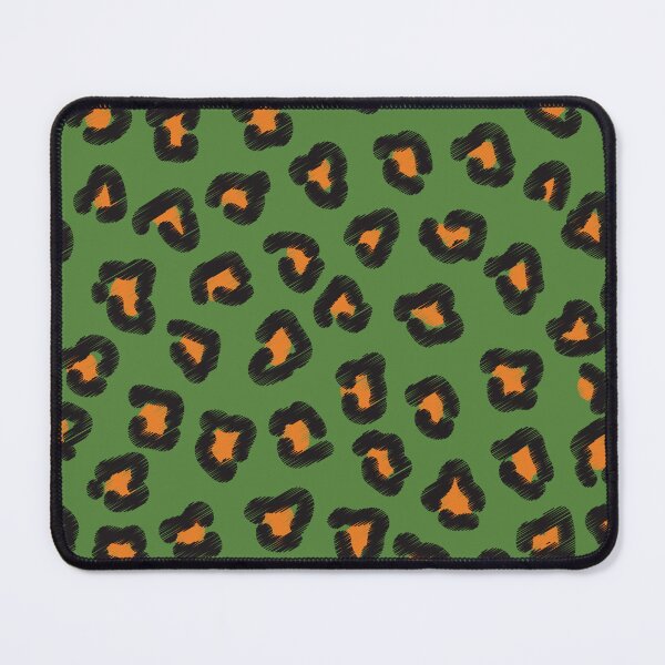 Item preview, Leopardo garabato verde de patrones sin fisuras designed and sold by Reshma Rajagopal.