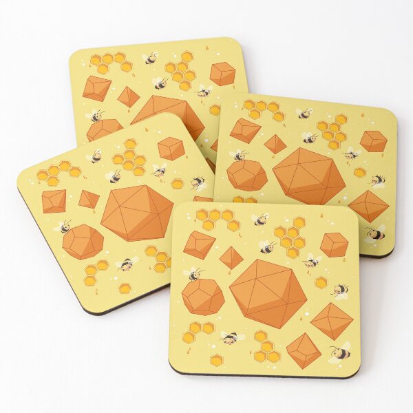 Item preview, Honey-themed Dice designed and sold by RainyOak.