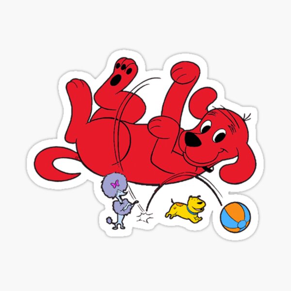 "Clifford the big red dog and friends " Sticker for Sale by ...