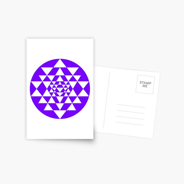 Sri Yantra - Solid BW | Postcard