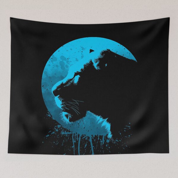 Item preview, Lion Blue circle designed and sold by albertocubatas.