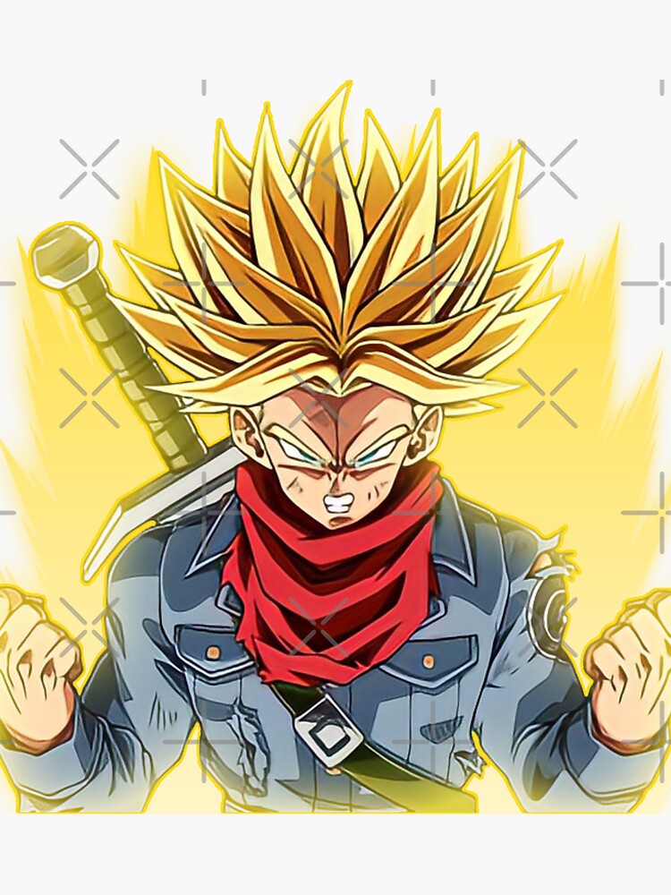 Train Insaiyan Super Saiyan Future Trunks saiyan armor Sticker