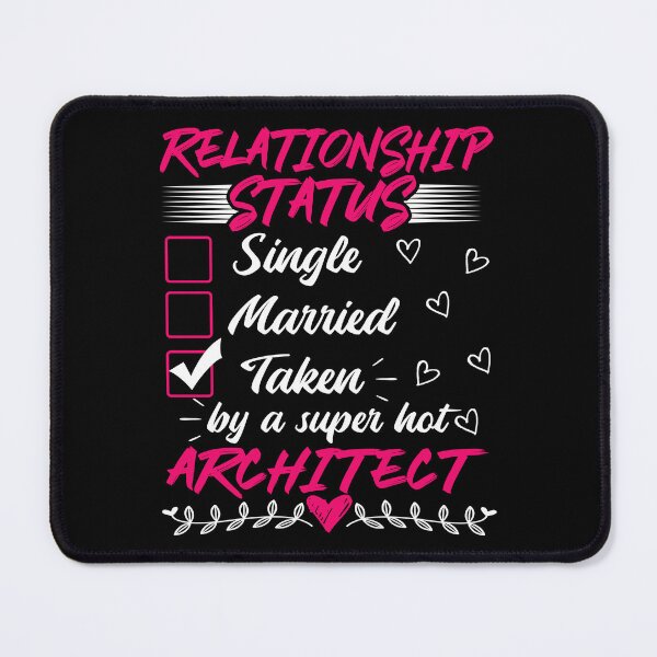 Item preview, Funny His and Her Gift Idea Architect Relationship Status designed and sold by haselshirt.
