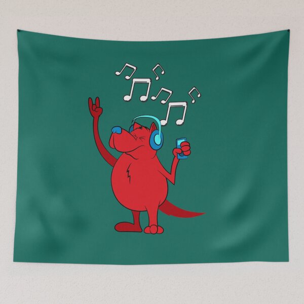 Item preview, Clifford the Big Red Dog - love music    designed and sold by SilasBrownShop.
