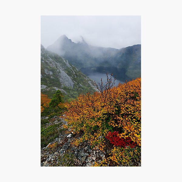 Misty Peaks Photographic Print