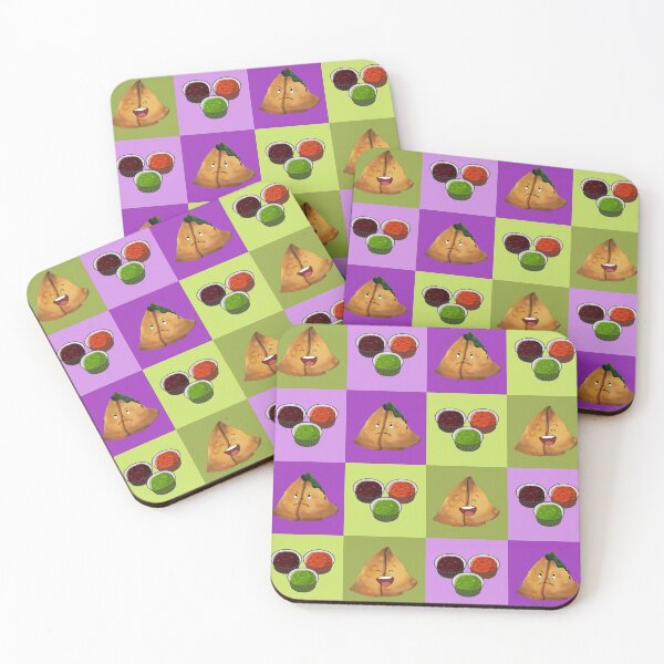 Item preview, Samosas and Chutney pattern  designed and sold by AcquavitaArt.