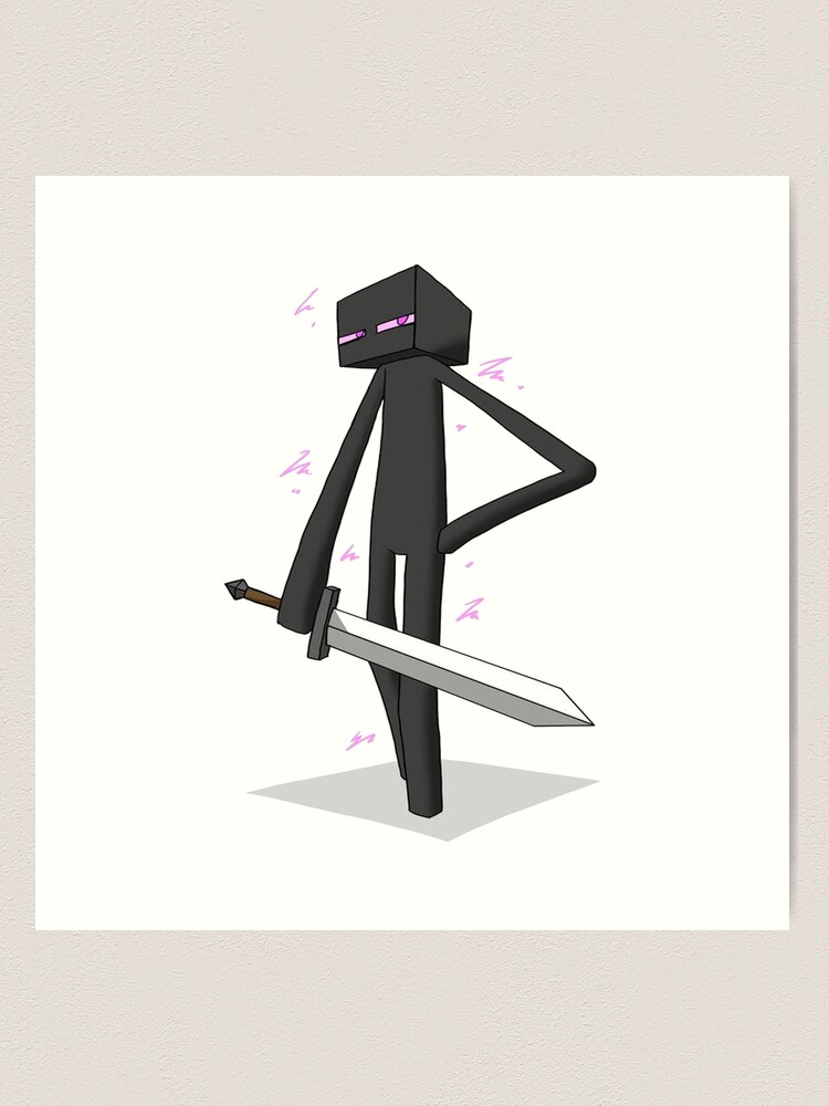 Minecraft Enderman Art Print by Lac Lac - Pixels