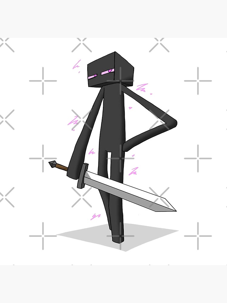 Minecraft Enderman and Creeper Postcard for Sale by ddkart