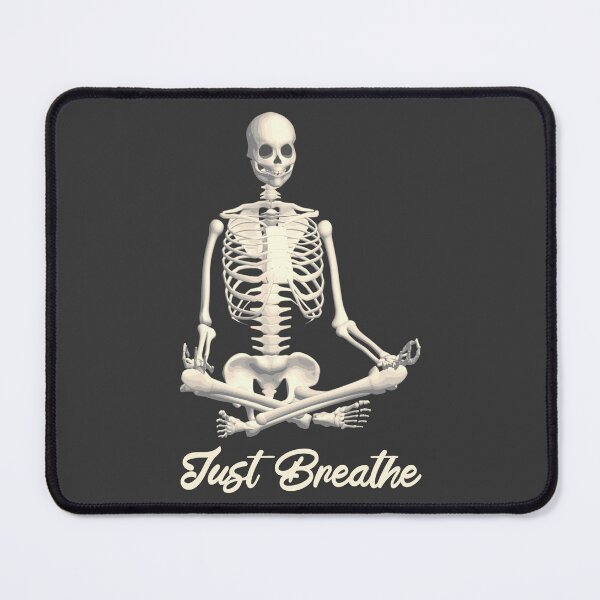 Item preview, Just Breathe Meditating Skeleton Funny Yoga Design, Perfect For Halloween  designed and sold by TrulyEpoque.
