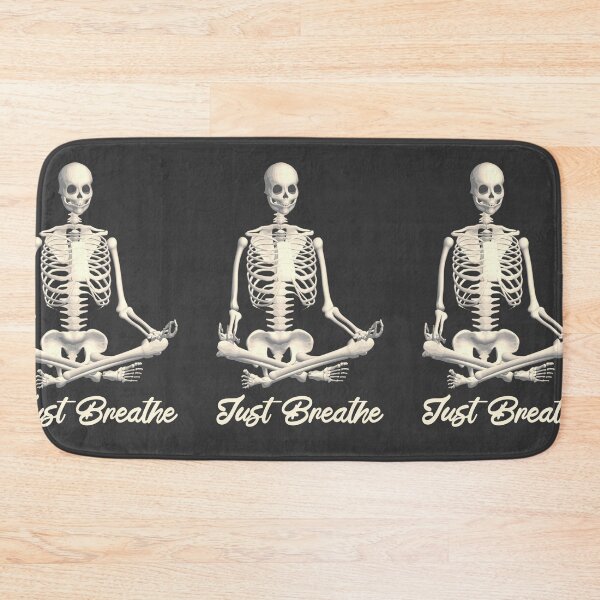 Item preview, Just Breathe Meditating Skeleton Funny Yoga Design, Perfect For Halloween  designed and sold by TrulyEpoque.