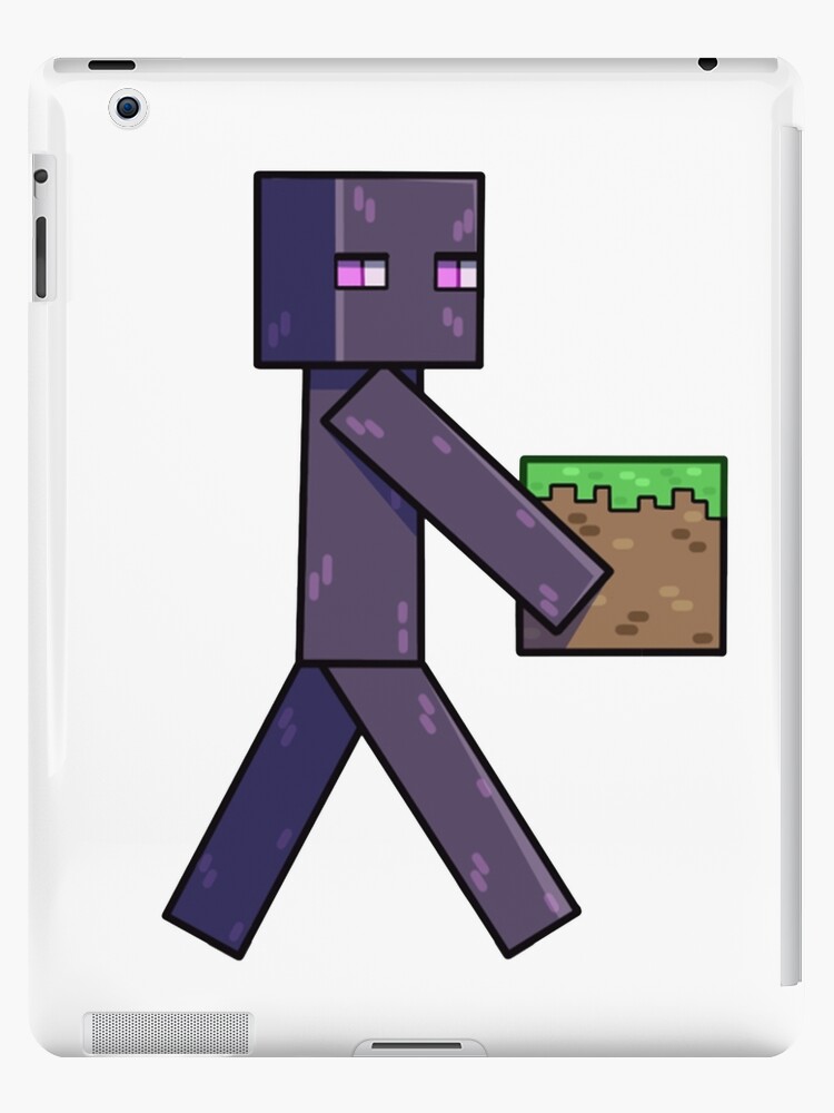 Enderman Grass Block iPad Case & Skin for Sale by qloc