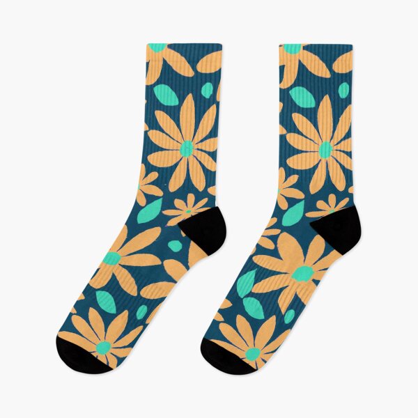 Item preview, Orange Flowers With Green Leaves designed and sold by NightRags.