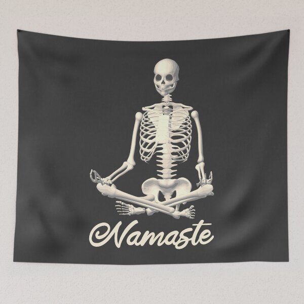 Item preview, Namaste Meditating Skeleton Funny Yoga Design, Perfect For Halloween  designed and sold by TrulyEpoque.