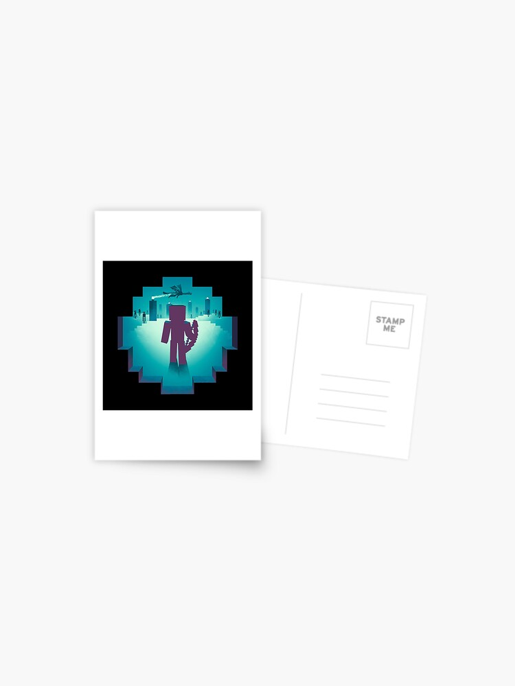 Minecraft Enderman and Creeper Postcard for Sale by ddkart