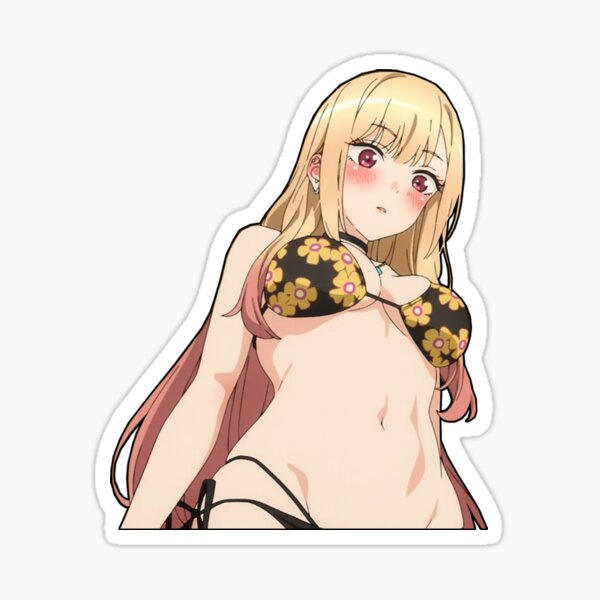 Waifu Girl Marin Kitagawa Hentai Ecchi My Dress Up Darlig Anime Kiss-Cut  Sticker