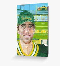 Aaron at Lambeau Greeting Card