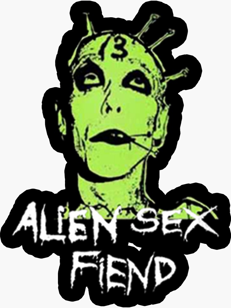 Alien Sex Fiend Punk Artwork Sticker For Sale By Montok03 Redbubble 4794