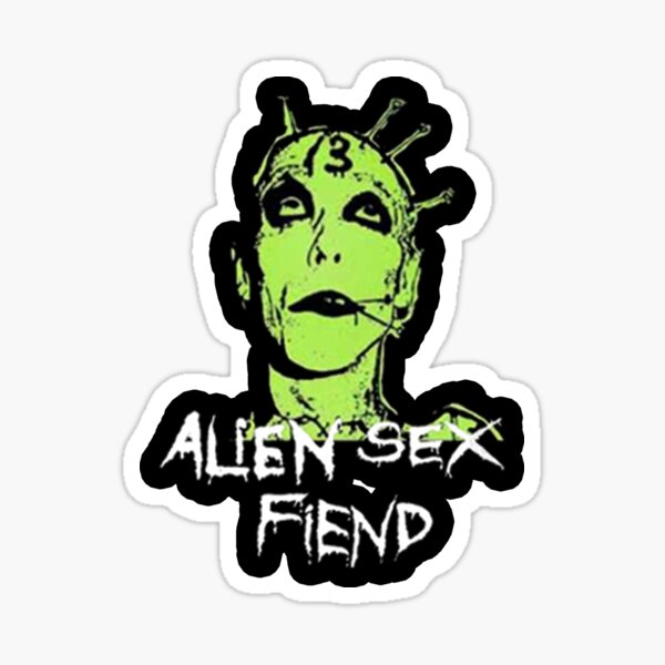 Alien Sex Fiend Punk Artwork Sticker For Sale By Montok03 Redbubble