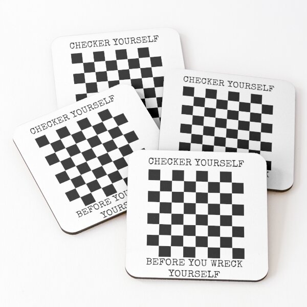 Item preview, Checker yourself before you wreck yourself designed and sold by Rob Price.
