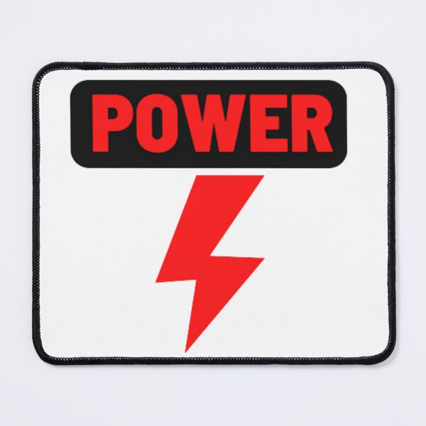 Item preview, Red Color Power Lightning Text Design  designed and sold by RiyonArts.