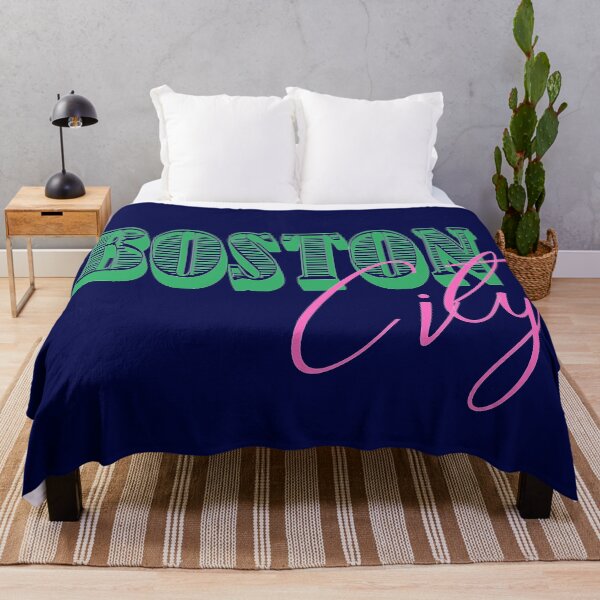 Item preview, Boston City green and pink - popular cities designed and sold by ArtCreativeSACB.