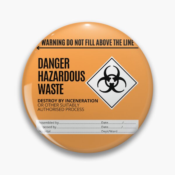 Item preview, Danger Hazardous Waste - Destroy by Inceneration - - Funny veterinary sticker, Veterinary Day Gift Idea, Vets, Vet Nurses, Vet Techs, Reception designed and sold by Verubi.