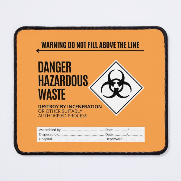 Item preview, Danger Hazardous Waste - Destroy by Inceneration - - Funny veterinary sticker, Veterinary Day Gift Idea, Vets, Vet Nurses, Vet Techs, Reception designed and sold by Verubi.