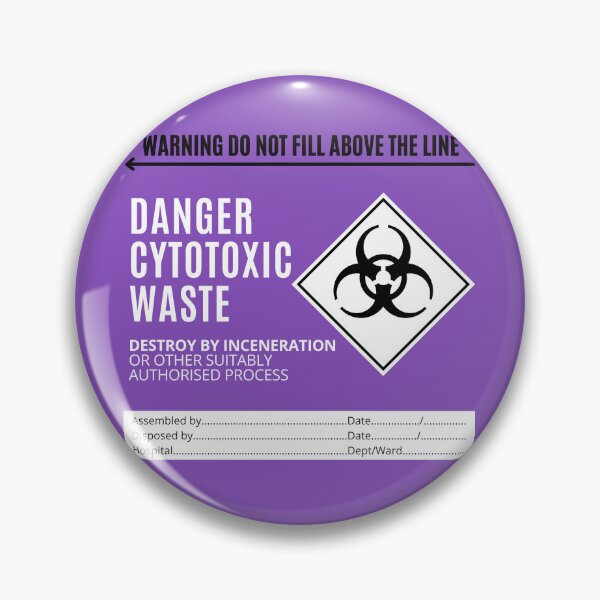 Item preview, Cytotoxic Waste - Destroy by Inceneration - - Funny veterinary sticker, Veterinary Day Gift Idea, Vets, Vet Nurses, Vet Techs, Reception designed and sold by Verubi.