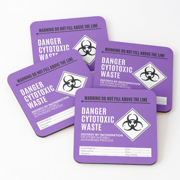 Item preview, Cytotoxic Waste - Destroy by Inceneration - - Funny veterinary sticker, Veterinary Day Gift Idea, Vets, Vet Nurses, Vet Techs, Reception designed and sold by Verubi.