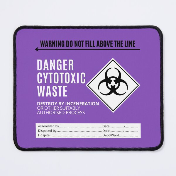 Item preview, Cytotoxic Waste - Destroy by Inceneration - - Funny veterinary sticker, Veterinary Day Gift Idea, Vets, Vet Nurses, Vet Techs, Reception designed and sold by Verubi.
