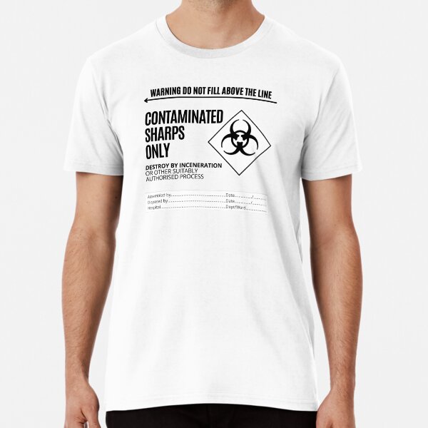 Item preview, Contaminated Sharps Only Waste - Destroy by Inceneration - - Funny veterinary sticker, Veterinary Day Gift Idea, Vets, Vet Nurses, Vet Techs, Reception designed and sold by Verubi.