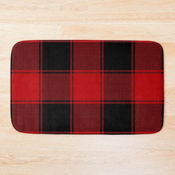 Item preview, Rustic Farmhouse Black Red Tartan Plaid designed and sold by MameDesign.