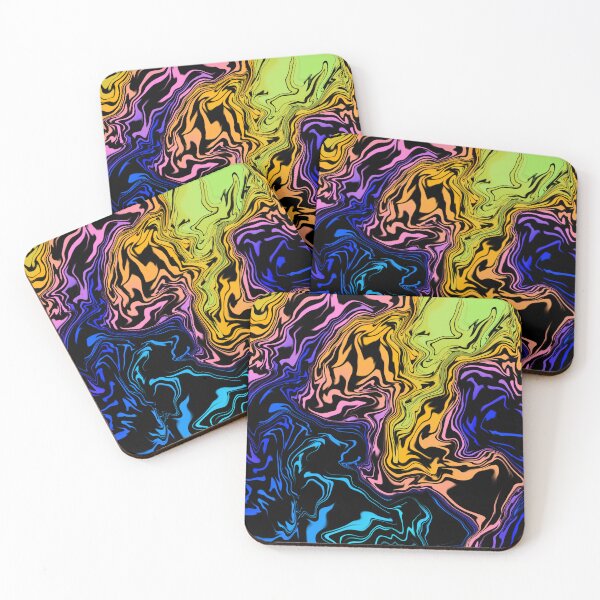 Item preview, Liquid Rainbow colours abstract artwork  designed and sold by TipTopTapo.