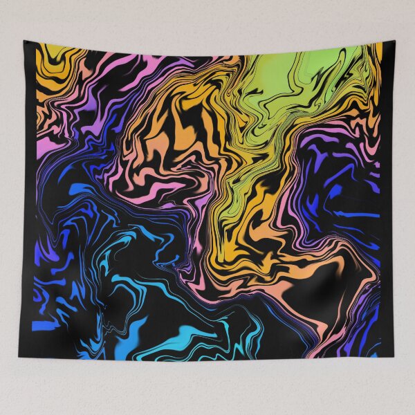 Item preview, Liquid Rainbow colours abstract artwork  designed and sold by TipTopTapo.