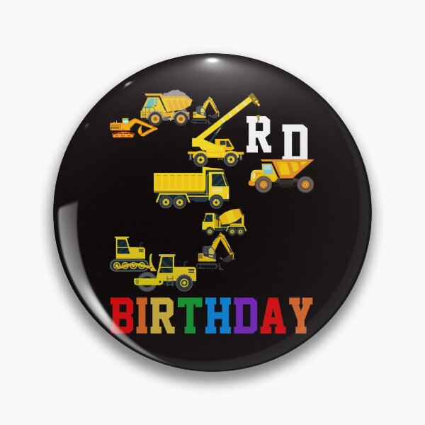Item preview, 3rd Birthday Construction Trucks 3 Year Old Boys designed and sold by Buyeseoshop.