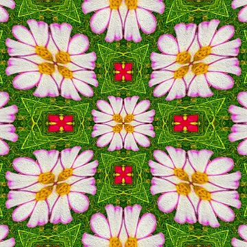 Artwork thumbnail, Pretty cosmos pattern by Patternflower