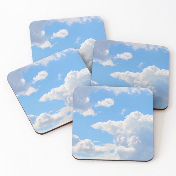 Item preview, Photograph of pretty white puffy clouds in a bright blue sky. - WelshDesigns designed and sold by welshdesigns.
