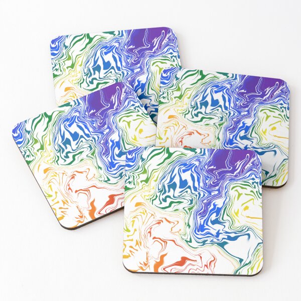 Item preview, Liquid Rainbow colours abstract artwork  designed and sold by TipTopTapo.