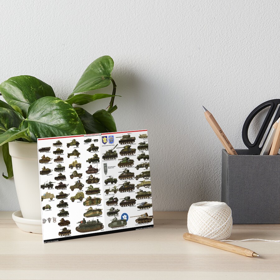 "ww2 French Tanks & AFVs" Art Board Print by TheCollectioner Redbubble