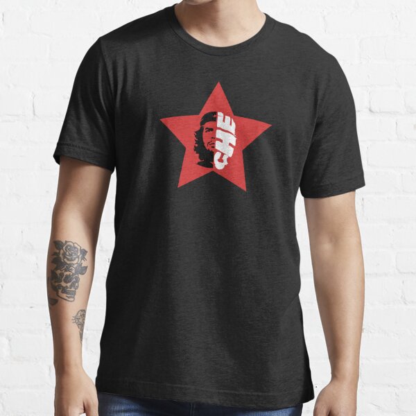 Che Guevara Revolution and stars long sleeve black T-shirt