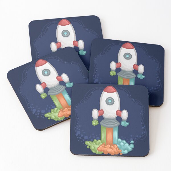 Item preview, Spaceship with Rainbow Smoke designed and sold by Khotekmei.