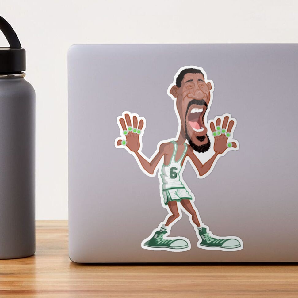 RIP Bill Russell  Sticker for Sale by Benjamin368