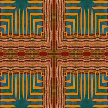 Artwork thumbnail, CUTE ABSTRACT NATIVE AMERICAN RUG. by Ralek