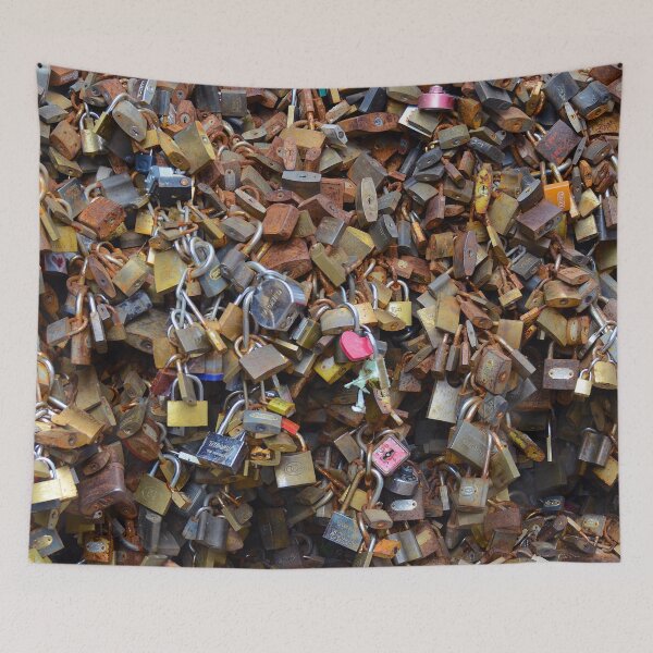 Item preview, This is a puzzle picture from Hell.  It’s a photograph of love locks in Sofia Bulgaria - WelshDesigns designed and sold by welshdesigns.