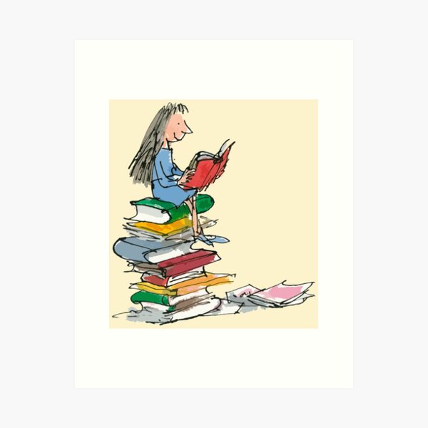 Matilda Book Cover Poster Roald Dahl, Matilda Poster, Matilda Print, Book  Posters, Book Prints, Canvas Wall Art, Book Art, Book Lover Gift 