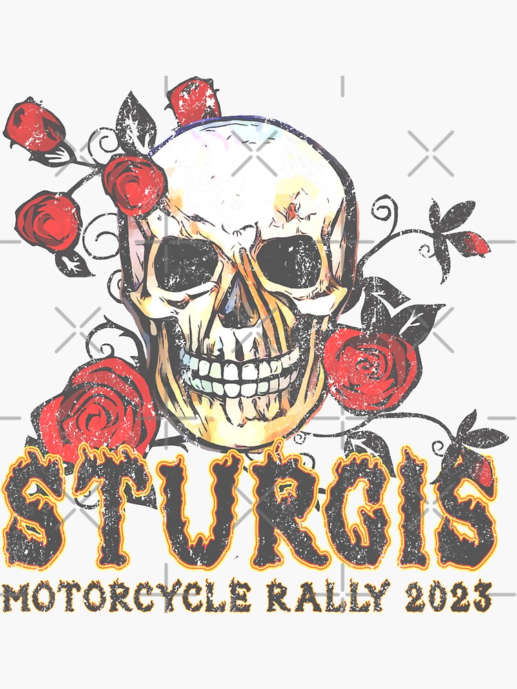 "Sturgis Motorcycle rally 2023" Sticker for Sale by DisenyosDeMike