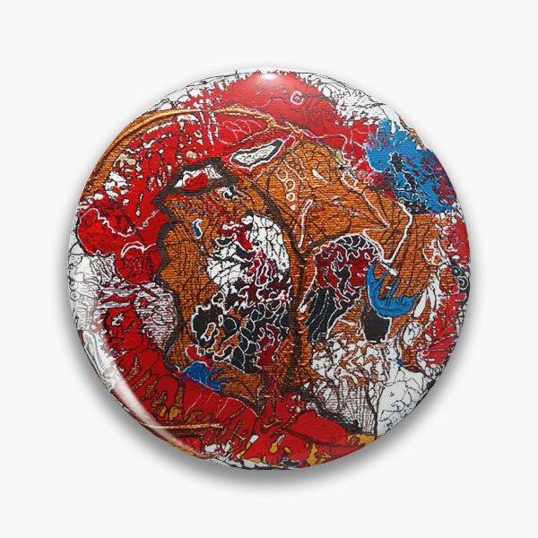 Item preview, RED biomorphic artwork designed and sold by fishtower.