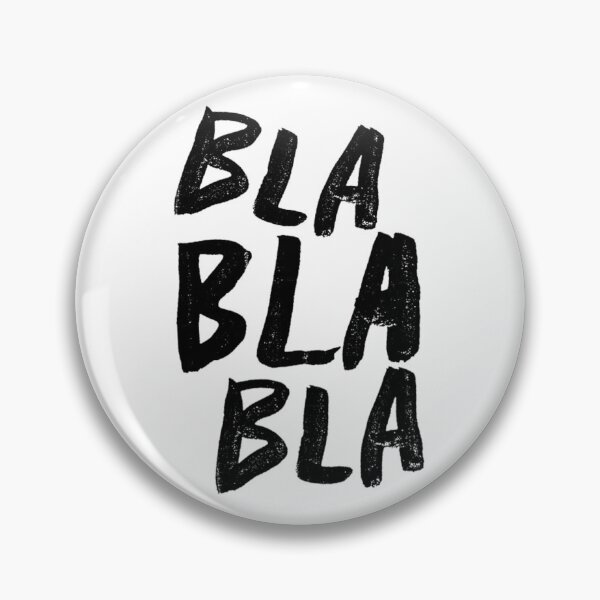 Item preview, BLA BLA BLA BLACK STICKER designed and sold by SUDAHLAHDONN.